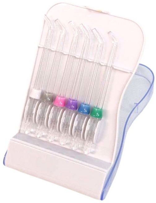 Waterpik沖牙機噴頭6件組-標準噴頭含收納盒 適用WP-660 560 150 310 WF-10, 1個