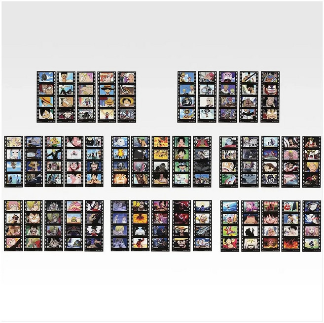 스티커 (8종류- 1세트) J상 원피스 드라마틱 메모리즈 제일복권 이치방쿠지 11cm