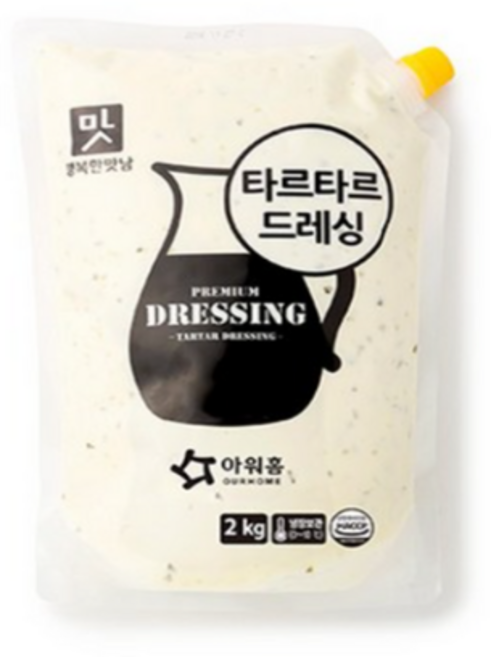 [먹깨비네] 아워홈 타르타르 소스 2kgx1개, 2kg, 1개