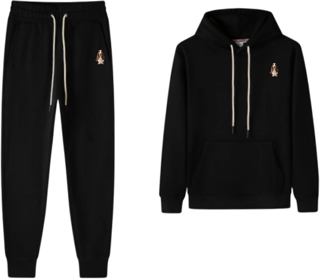 hush puppies겨울기모후드티 바지 남성트레이닝복세트 커플룩