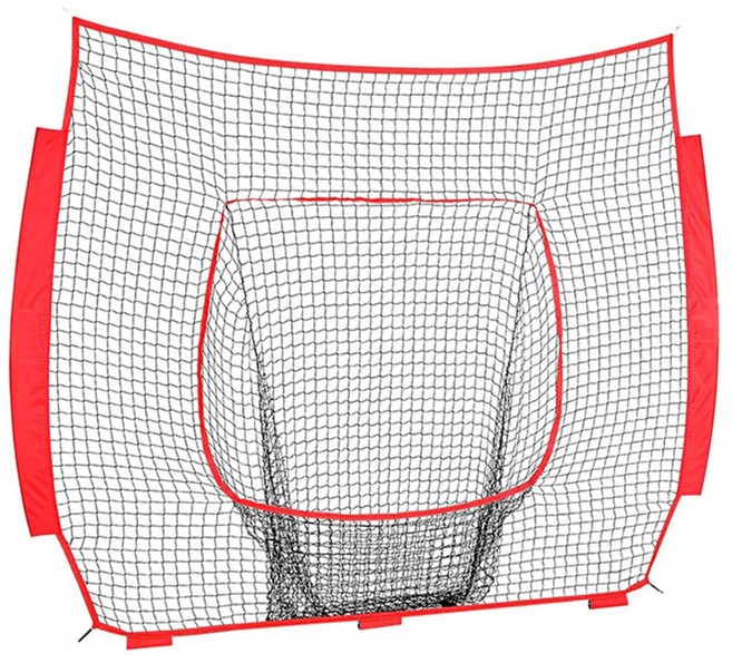 7x7ft 야구 연습 네트 실내 옥외용 나일론 야구 교체 네트 쉬운 설정 연습 그물 지속