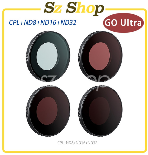Insta360 GO Ultra 濾鏡組 ND8~ND64, 1個, GO Ultra ND+CPL4件套(a