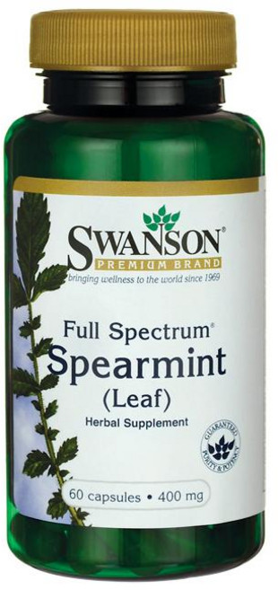 Swanson 斯旺森 綠薄荷膠囊 400mg, 60顆, 1罐