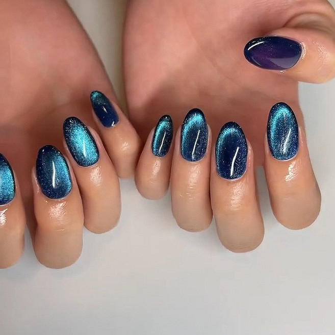 걸스코코 여름신상 자석젤 인조손톱 보석 네일팁 셀프젤네일, 2개, NAIL-N748