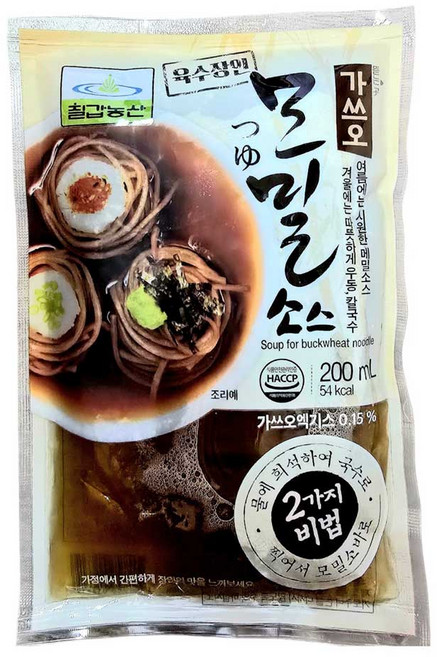 모밀 소스 파우치, 200ml, 30개