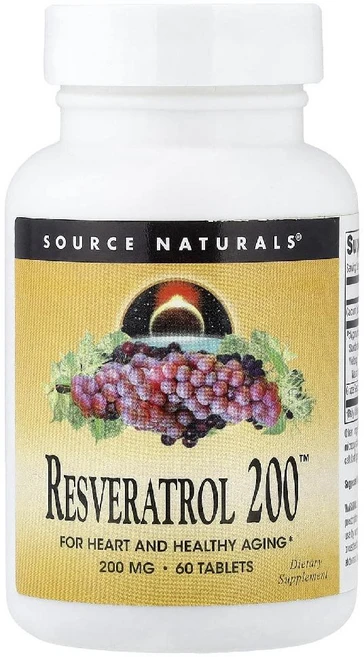 소스내추럴 레스베라트롤 resveratrol 200mg 포도씨 호장근 추출물 60정 - 쿠팡