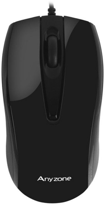 Anyzone SMOC-2000WX 유선 마우스 블랙 (PS2 USB), 선택하세요