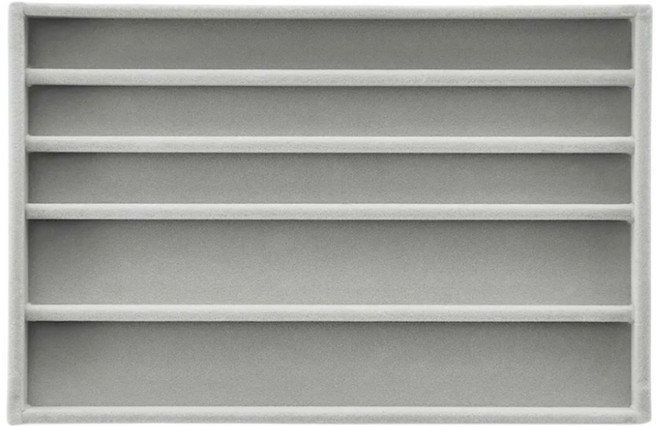 MUJI 아크릴 케이스용 벨루어 파티션 목걸이용, 1개, 단일