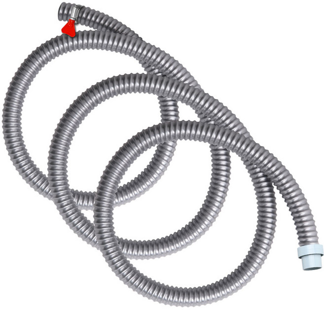 와이넷 실버라인일자배수호스 실버라인엘보배수호스 1.5M 2M 3M 통돌이 세탁기 배수호스 교체 스텐레스 호스밴드 배수구호스, 03.실버라인일자배수호스3M, 1개