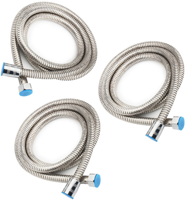 trendy365 욕실 샤워호스 크롬 1m T0163, 3개