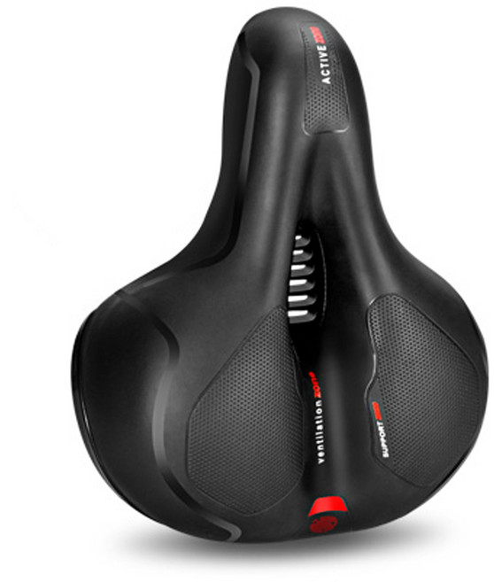 자전거 안장 쿠션 푹신한 전립선보호 빅사이즈 안장, 스프링타입, 1개