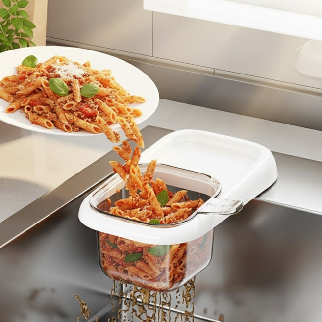 모디케이 싱크대 음식물 거름망, 화이트, 1개