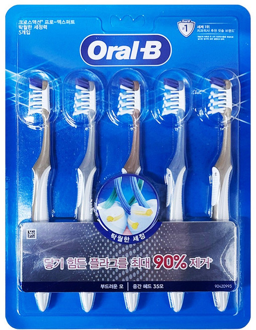 오랄비 크로스액션 탁월한세정력 3+2입 2개, 5개입, 4개