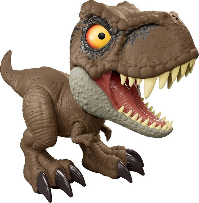 Mattel 쥬라기 월드 로어 커맨드 티라노사우루스 렉스 공룡 피규어 장난감 레코드 앤 플레이 공룡 스피크 티렉스 꼬리 활성화 공격 및 포효, Mattel 쥬라기 월드 로어 커맨드 티라노사우루스 렉