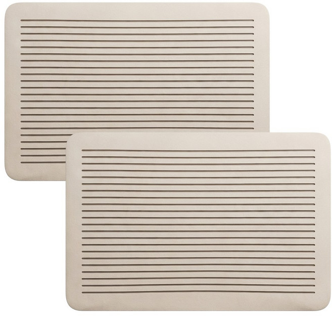 카로히포 빨아쓰는 규조토 미끄럼방지 욕실 발매트, 크림베이지