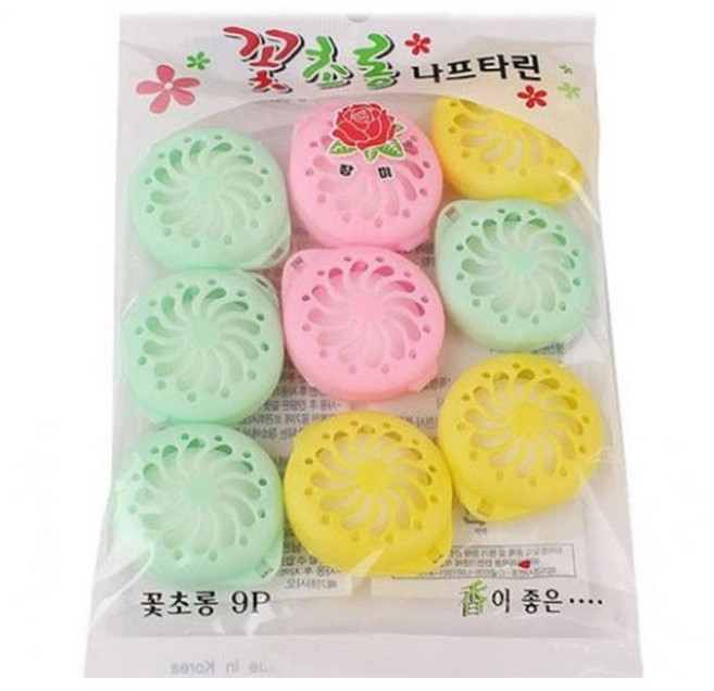 나프탈렌 꽃초롱9p 방충제 좀약 신발장옷장냄새제거, 2개, 9개