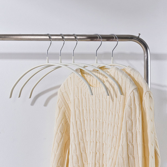 베스트하임 제넥스 논슬립 회전형 라운드 옷걸이, 아이보리, 20개