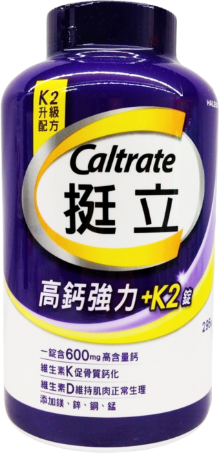 Caltrate 挺立 高鈣強力+K2錠, 1個, 295顆