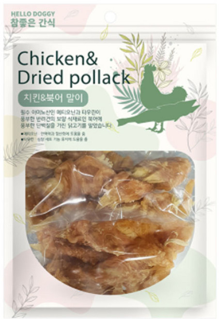 펫더맨 강아지 참좋은간식 치킨&북어 말이 100g, 치킨 + 북어 혼합맛, 1개