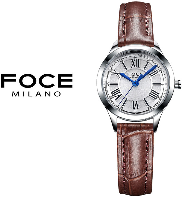 포체밀라노 커플시계 남성용 / 여성용 천연 가죽 시계 40/26mm FM5879
