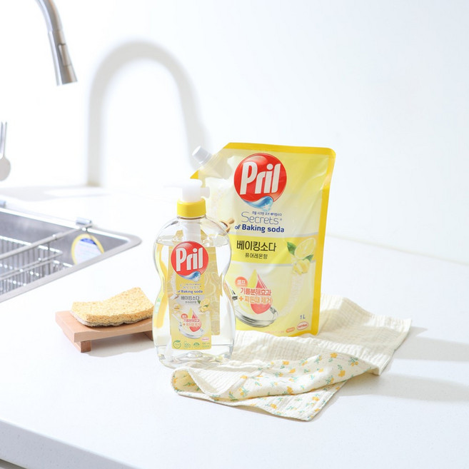 프릴 시크릿오브 베이킹소다 퓨어레몬 주방세제 700ml + 1000ml, 1개