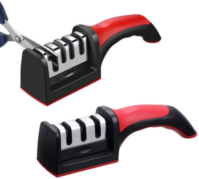 살림살림 3in1칼갈이 + 4in1가위갈이 2종 숫돌 야슬이 세트, 1개