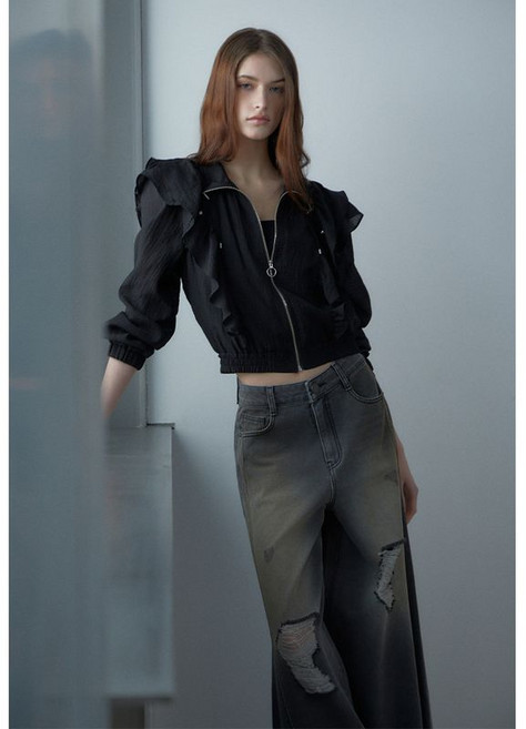 에고이스트 숏점퍼 러플 포인트 ES2TZ300