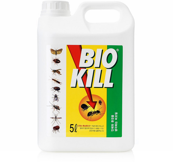 대용량 식물 벌레퇴치 다육이 화분 화초 가정용 해충퇴치제 비오킬, 1박스, 5L