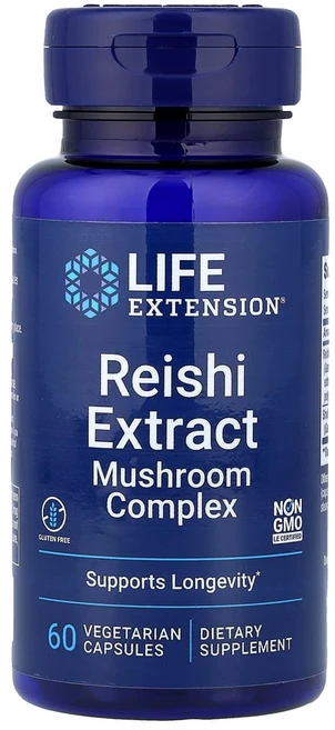 라이프익스텐션 영지 추출물 버섯 복합체 식물성 캡슐 60정, 1개 - 쿠팡