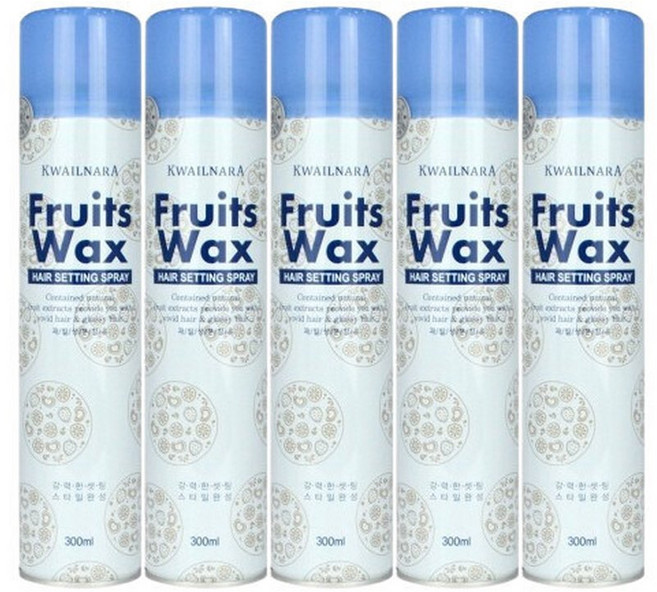 과일나라 후르츠왁스 헤어 스프레이 300ml 5개묶음, 5개