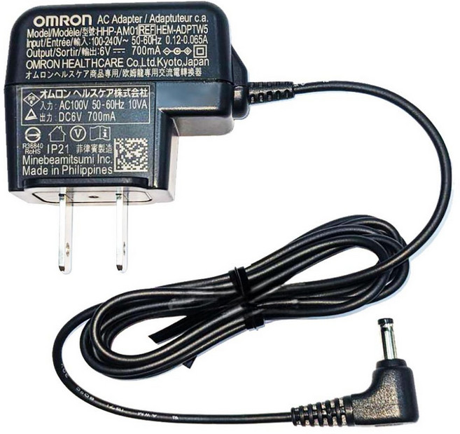 來而康 OMRON 歐姆龍 專用血壓計 交流變壓器, 1個, HHP-AM01 專用變壓器