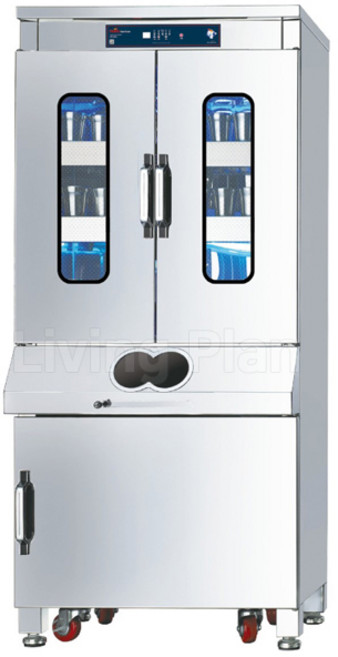 리빙플랜 컵소독기 HA-CR600 컵회수형 자외선컵살균기 컵100개 보관가능