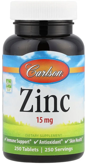 칼슨 아연 15mg 250정, 1개 - 쿠팡