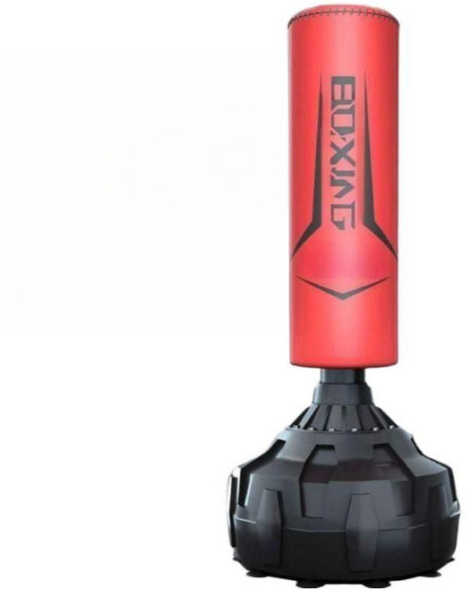 권투 수직 스탠딩 주먹 지르기 연습 샌드백, 레드베이직, 높이170cm/두께26cm