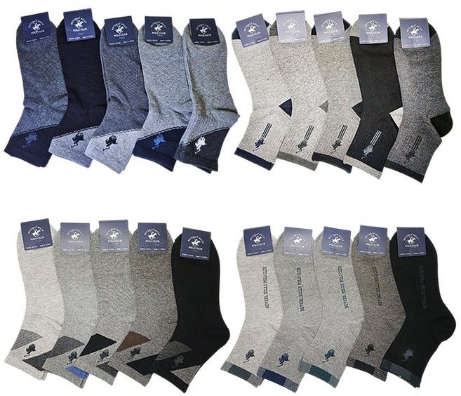 국내산 폴로 남성 양말 세트 최상의 기술로 제작 중목 양말 5켤레