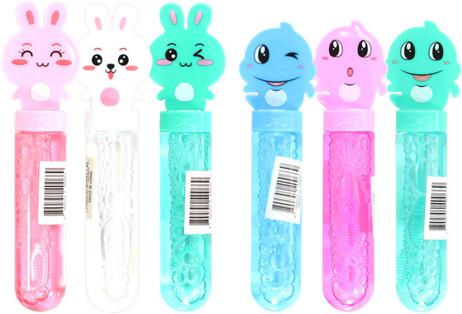 러블리 큐티 비누방울 비눗방울 막대 어린이 선물 사은 판촉 버블 토끼 상어, 1개