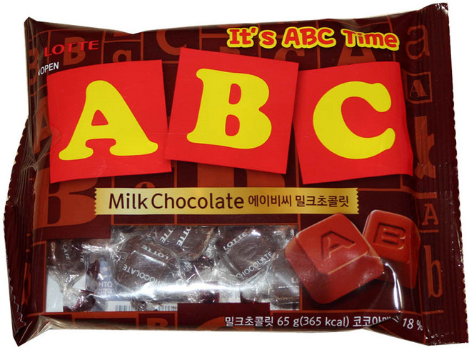 롯데웰푸드 ABC 초콜릿, 72g, 1개