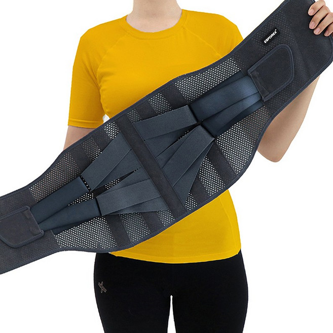 ESPOREX 파워밸런스 허리보호대 허리복대 척추 지지대 허리밴드, 사이즈(26-30인치), 1개