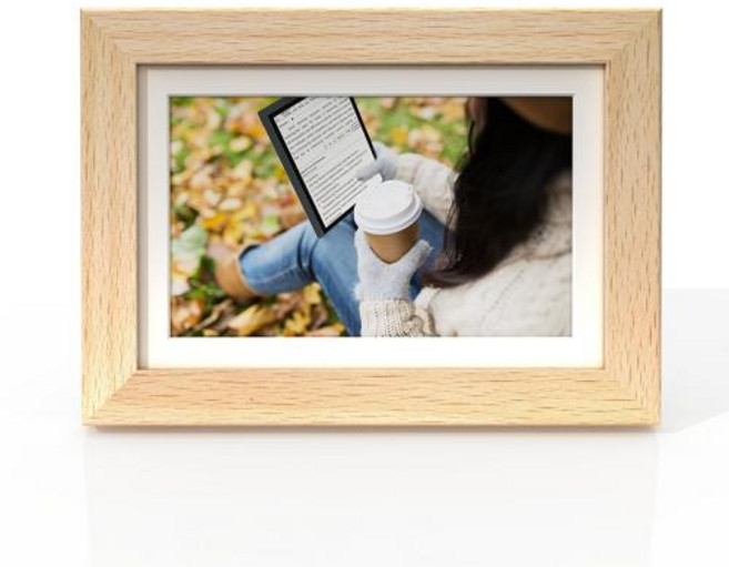 디지털액자 사진 전자앨범 빅미 F7 7.3인치 컬러 e-잉크 디스플레이 와이파이 스마트 가족을 위한 눈 보호 블루라이트 프리, 1)Bigme F7