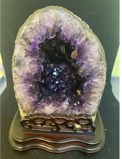 JOSEPH藝品 烏拉圭帝王紫晶洞 招財鎮宅收藏級, 6.8kg原皮頂級紫晶洞