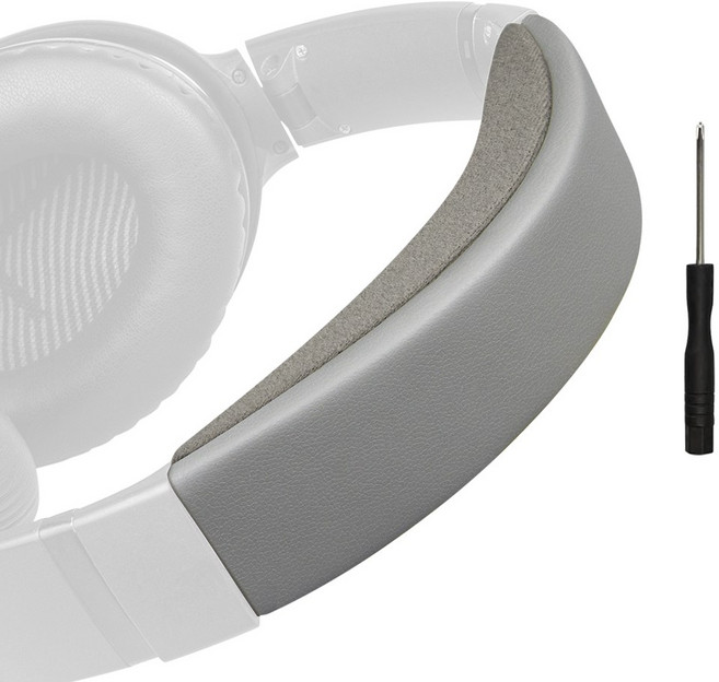 SOULWIT 교체용 헤드밴드 패드 키트 - 호환 모델 보스 QC35 & QuietComfort 35 II 헤드폰 - 간편 DIY 설치 1개, Silver