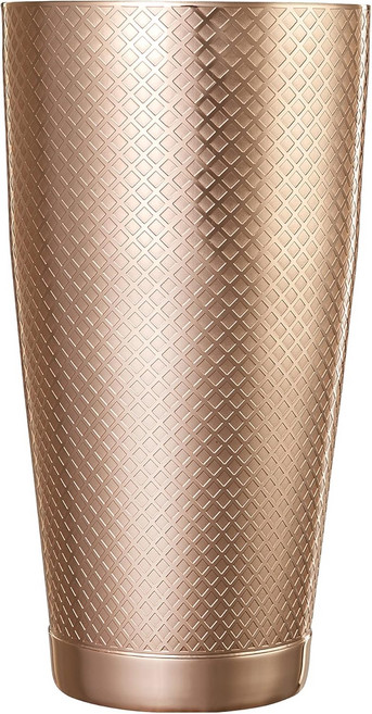 바플라이 28온스. 다이아몬드 격자 셰이커 구리 도금, 18 oz, Gold