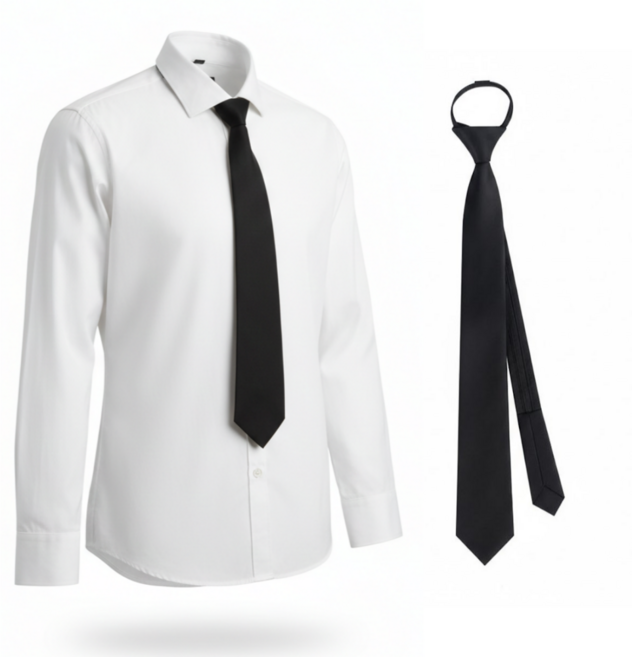 와이엔케이더밸류 자동 슬림 지퍼 넥타이