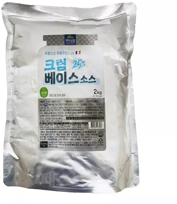 면사랑 크림베이스소스 2kg, 1개, 1kg