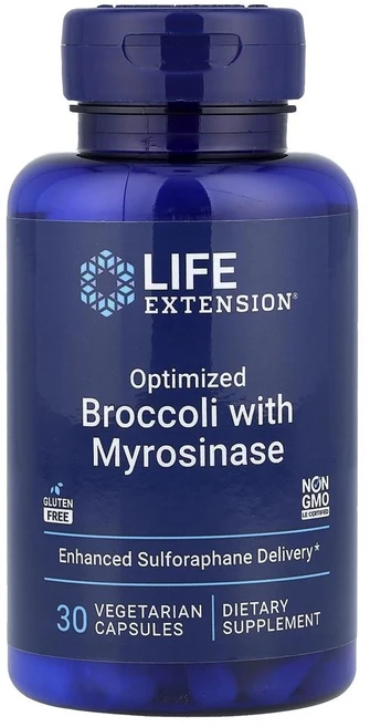 라이프 익스텐션 옵티마이즈드 브로콜리 앤 미로시나아제 Life Extension Optimized Broccoli and Myrosinase 30정, 1개 - 쿠팡