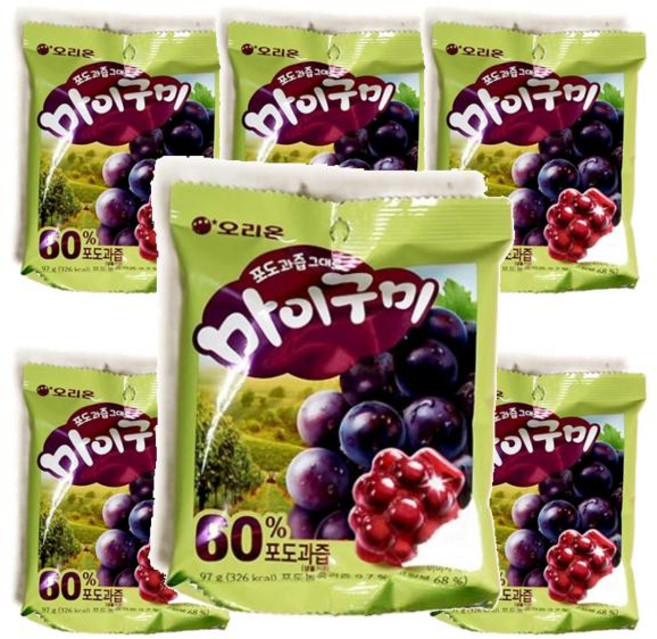마이구미 포도 오리온, 97g, 36개