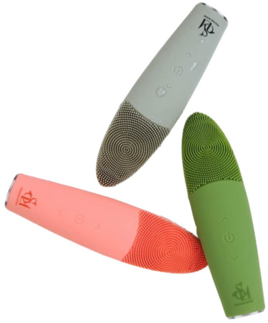 솔루미에스테 리얼스파 진동클렌저 클렌징기계 얼굴마사지기, 그린