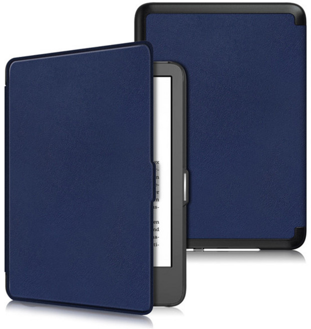 호환 킨들 2024 케이스용 Funda 스마트 마그네틱 가죽 페인트 커버 킨들 11 세대 2022 2024 케이스 6 인치, [02] dark blue, 1개