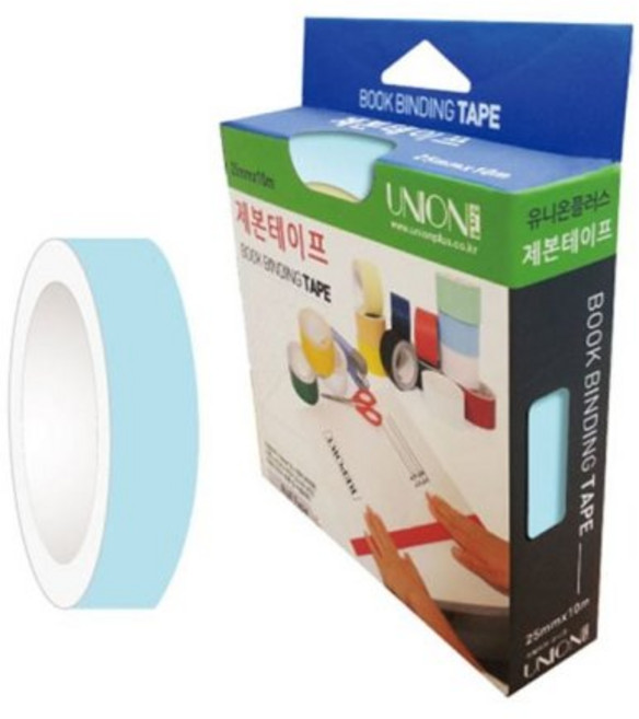제본테이프(25mmx10m 하늘), 정성배송