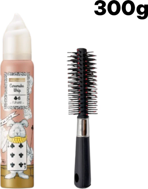 [헤어킹] 데미 우에보 쥬카라 캐러메이크 휩 (컬크림 컬링에센스 히피펌 쉼표머리 헤어스타일), 300g, 1개, 클로버 6 - 쿠팡